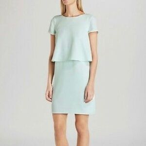 Ted Baker 3 (US 8) Pannsie Layered Shift Dress Seafoam Green Party Wedding